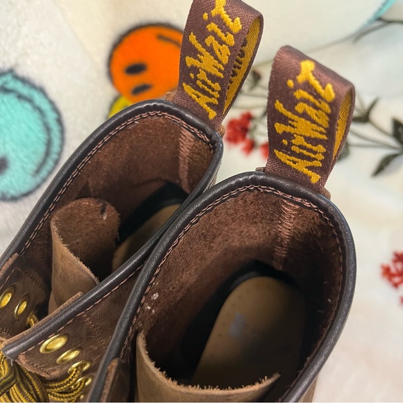 1460 CRAZY HORSE LEATHER LACE UP BOOTS - Picture 5 of 7